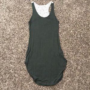 Hunter green midi dress